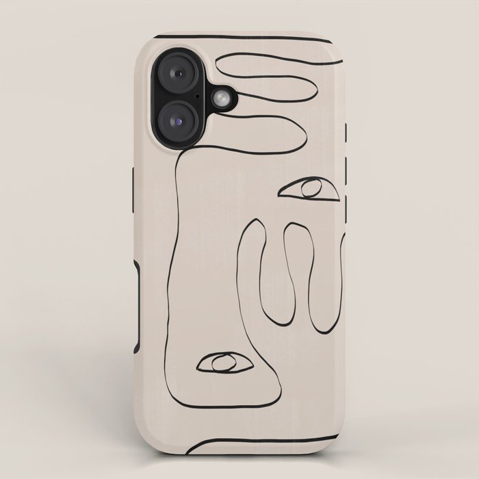 Her, Abstract Face iPhone Case Gallery Image 1