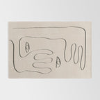 Her, Abstract Face Rug Gallery Image 2