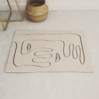 Her, Abstract Face Rug Gallery Image 1