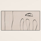 Her, Abstract Face Desk Mat Gallery Image 3