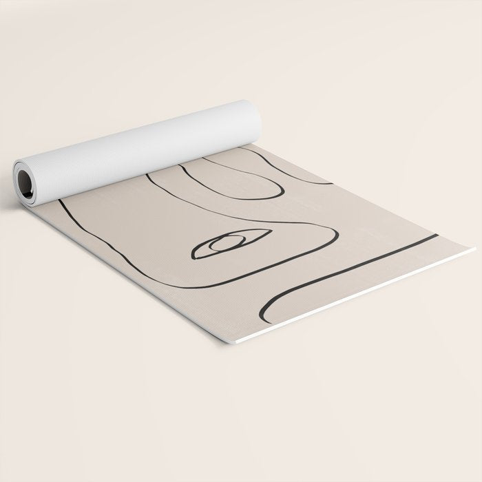 Her, Abstract Face Yoga Mat Gallery Image 2