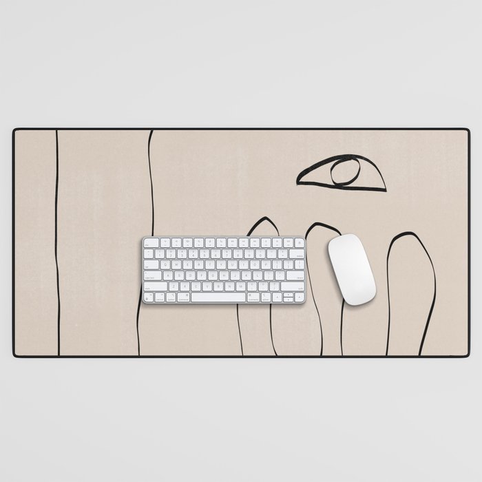 Her, Abstract Face Desk Mat Gallery Image 1
