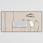 Her, Abstract Face Desk Mat Gallery Image 1