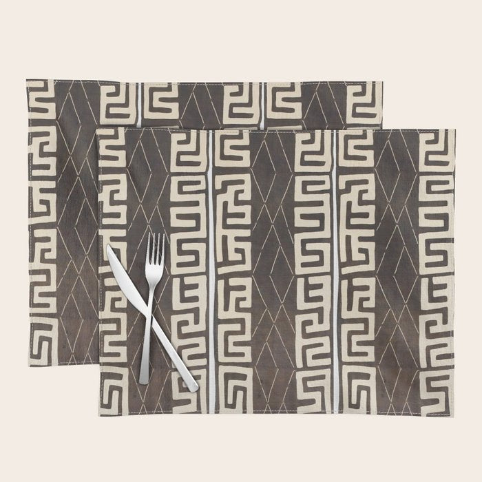 Kuba Congo Central African Wraparound Skirt Print 2 Placemat Gallery Image 1