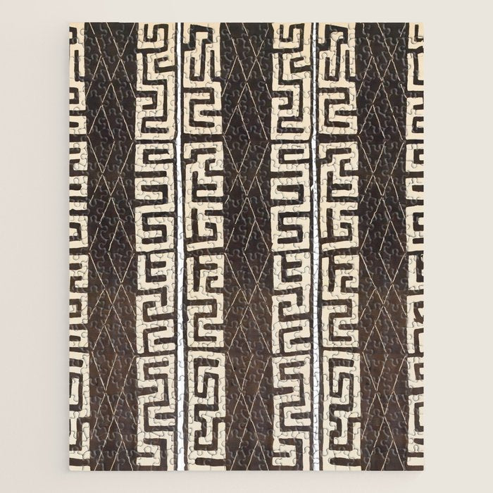 Kuba Congo Central African Wraparound Skirt Print 2 Jigsaw Puzzle Gallery Image 1