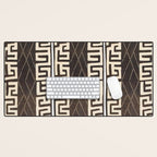 Kuba Congo Central African Wraparound Skirt Print 2 Desk Mat Gallery Image 1