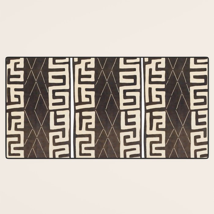 Kuba Congo Central African Wraparound Skirt Print 2 Desk Mat Gallery Image 3