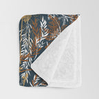 Abstract Forest Night A Throw Blanket Gallery Image 3