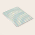 Blue geometric gingham grid art pattern Notebook Gallery Image 3