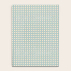 Blue geometric gingham grid art pattern Notebook Gallery Image 4