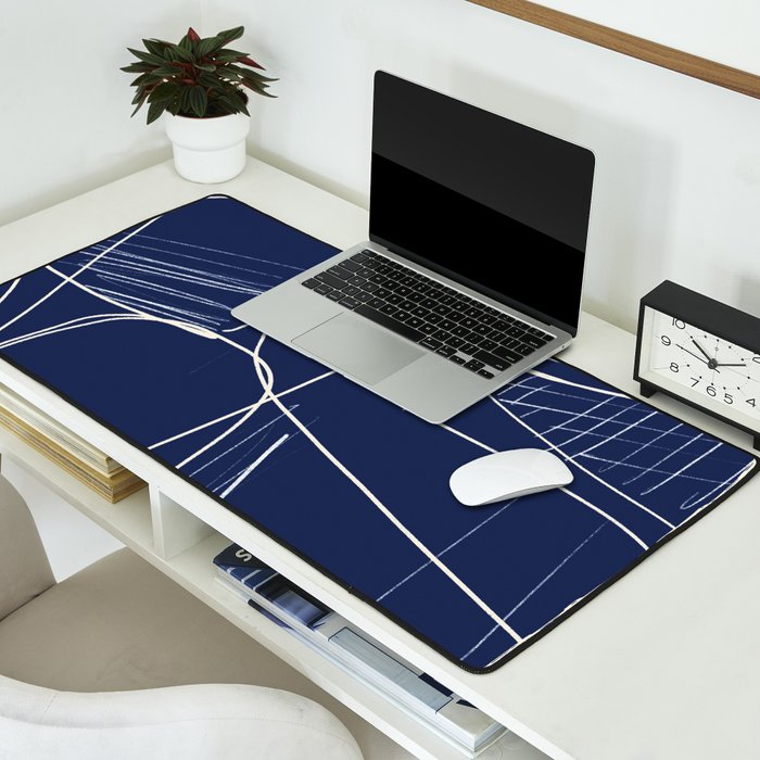 Minimal Abstract Line Art 14 Desk Mat Gallery Image 2