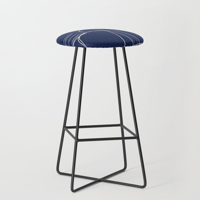 Minimal Abstract Line Art 14 Stool Gallery Image 1