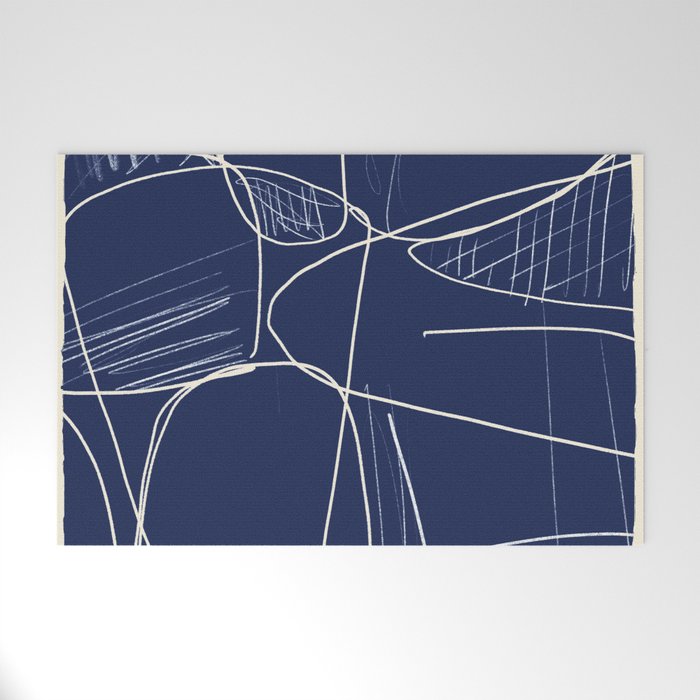 Minimal Abstract Line Art 14 Welcome Mat Gallery Image 1
