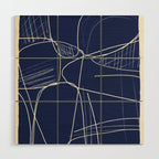Minimal Abstract Line Art 14 Wood Wall Art Gallery Image 1