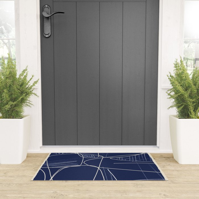 Minimal Abstract Line Art 14 Welcome Mat Gallery Image 3