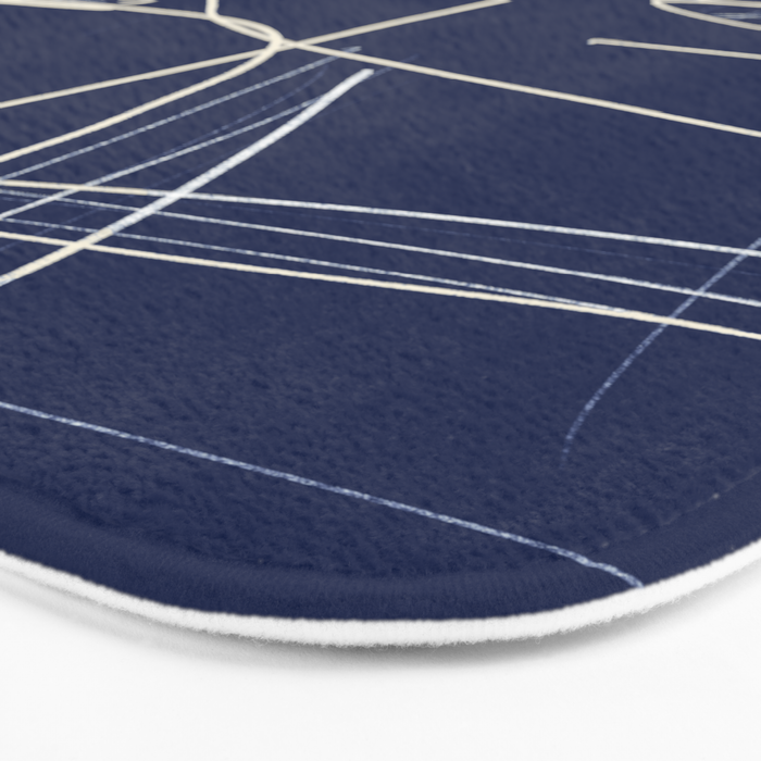 Minimal Abstract Line Art 14 Bath Mat Gallery Image 3