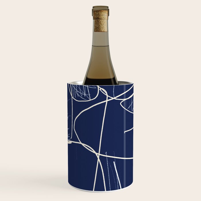 Minimal Abstract Line Art 14 Wine Chiller Gallery Image 1