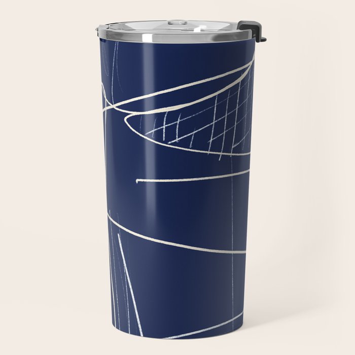 Minimal Abstract Line Art 14 Travel Mug Gallery Image 2