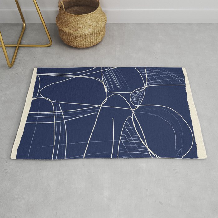 Minimal Abstract Line Art 14 Rug Gallery Image 1