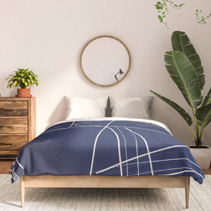 Minimal Abstract Line Art 14 Comforter Gallery Image 3