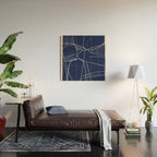 Minimal Abstract Line Art 14 Wood Wall Art Gallery Image 2