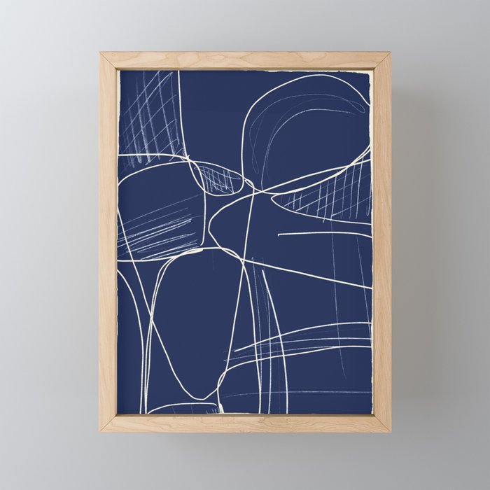 Minimal Abstract Line Art 14 Mini Art Print Gallery Image 1