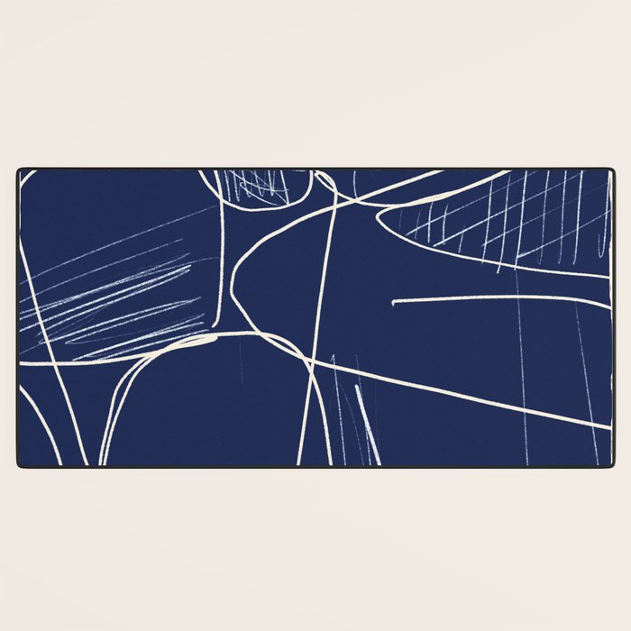 Minimal Abstract Line Art 14 Desk Mat Gallery Image 3
