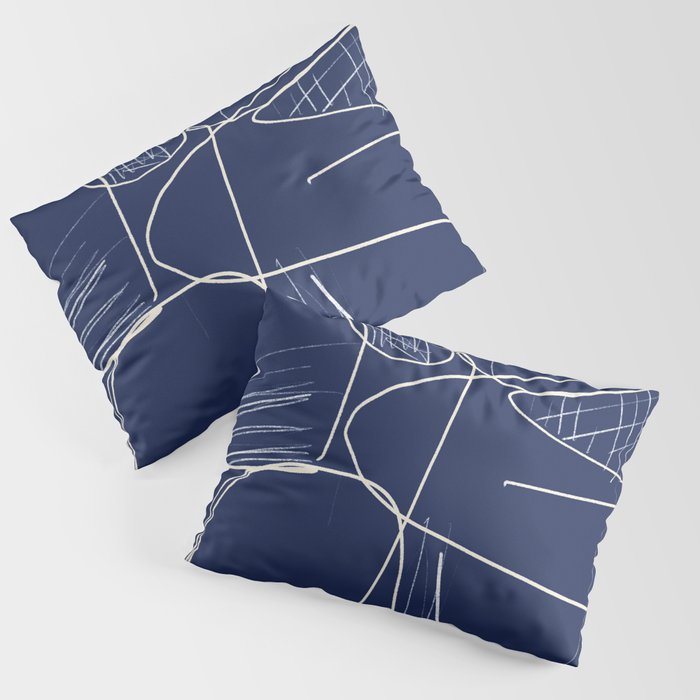 Minimal Abstract Line Art 14 Pillow Sham Gallery Image 3