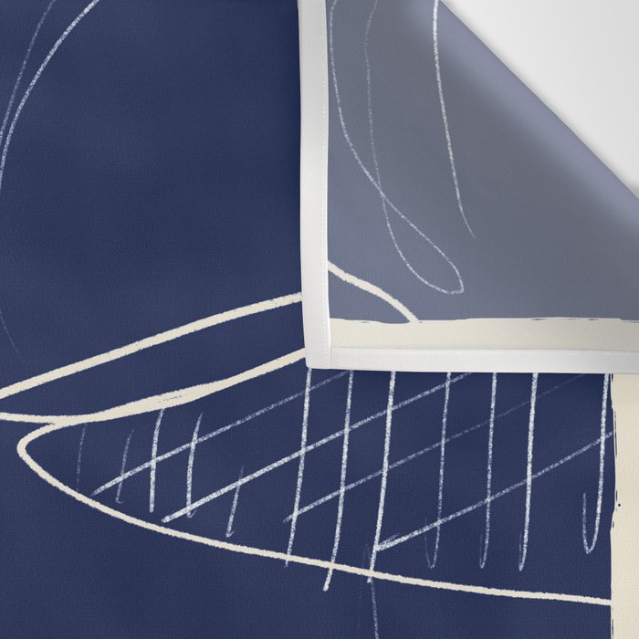 Minimal Abstract Line Art 14 Wall Tapestry Gallery Image 3