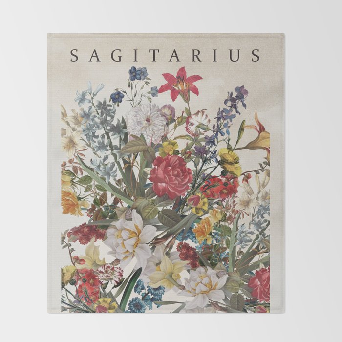 SAGITARIUS Throw Blanket Gallery Image 2