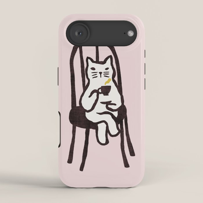 Tea Time With Cat Iphone Case Gallery Image 2