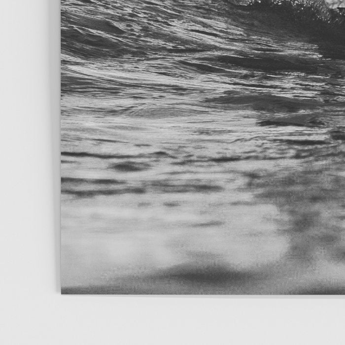 Space Surfer - Black And White - Futuristic Surf Photo Art Print - Astronaut Riding a Wave Poster Gallery Image 3