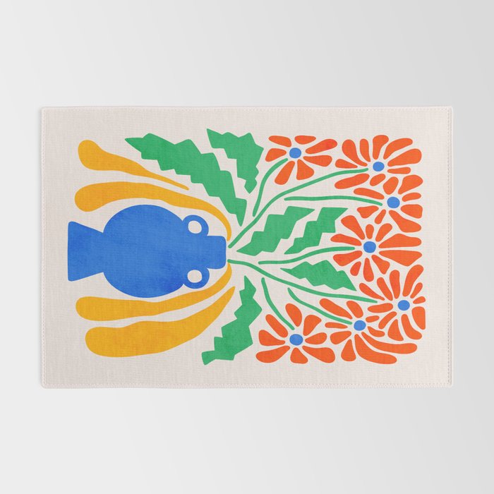 FOLIAGE 001: Hibiscus | Flower Market Rug Gallery Image 2