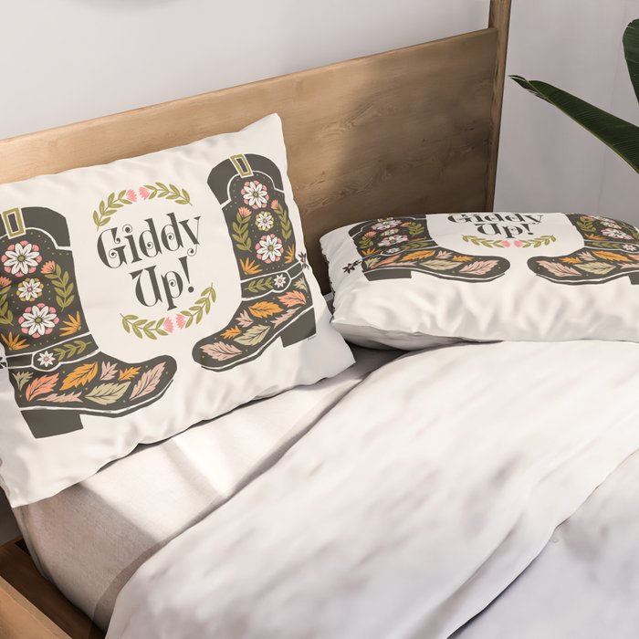 Giddy Up - Cowgirl Boot Pillow Sham Gallery Image 2