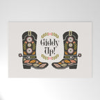 Giddy Up - Cowgirl Boot Welcome Mat Gallery Image 1