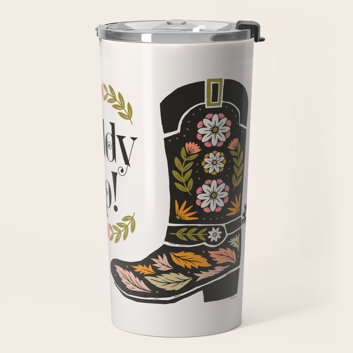 Giddy Up - Cowgirl Boot Travel Mug Gallery Image 2