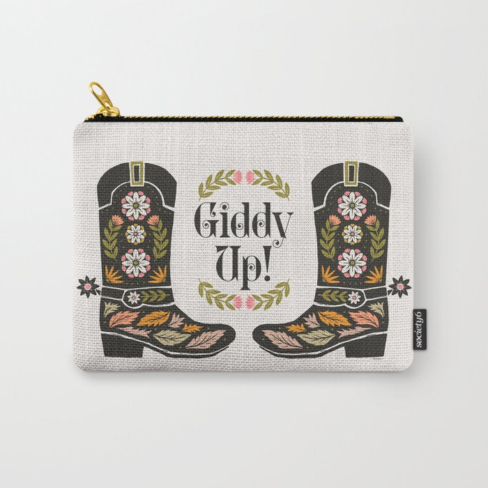 Giddy Up - Cowgirl Boot Carry All Pouch Gallery Image 1