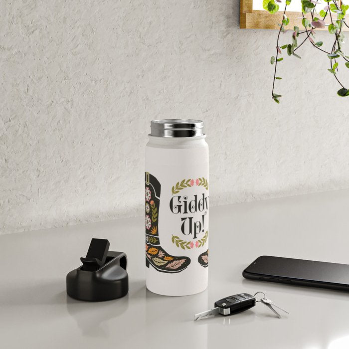Giddy Up - Cowgirl Boot Water Bottle Gallery Image 4