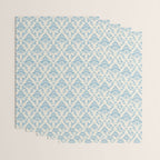 Elegant Air Blue Damask Pattern Wrapping Paper Gallery Image 3
