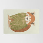 Whimsical Red Panda Rug Gallery Image 2