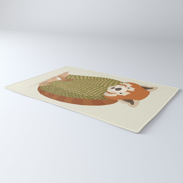 Whimsical Red Panda Rug Gallery Image 3