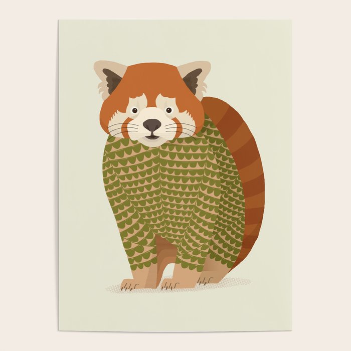 Whimsical Red Panda Poster Gallery Image 4