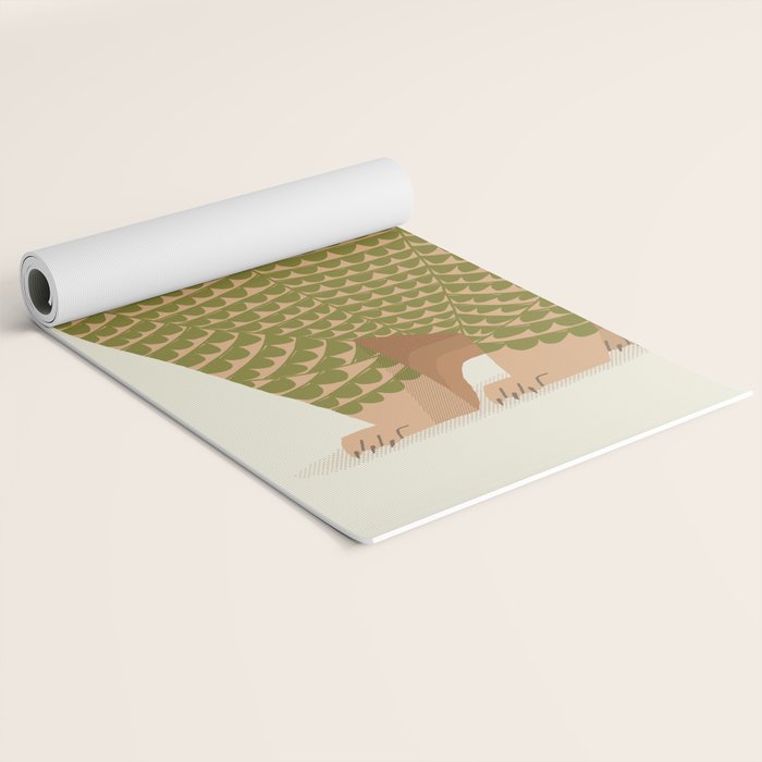 Whimsical Red Panda Yoga Mat Gallery Image 2