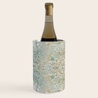 Mandala Flower, Teal and Gold, Floral Prints Wine Chiller Gallery Image 2