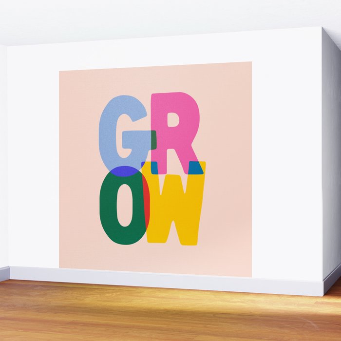 Grow: Peach Edition Wall Mural Gallery Image 2