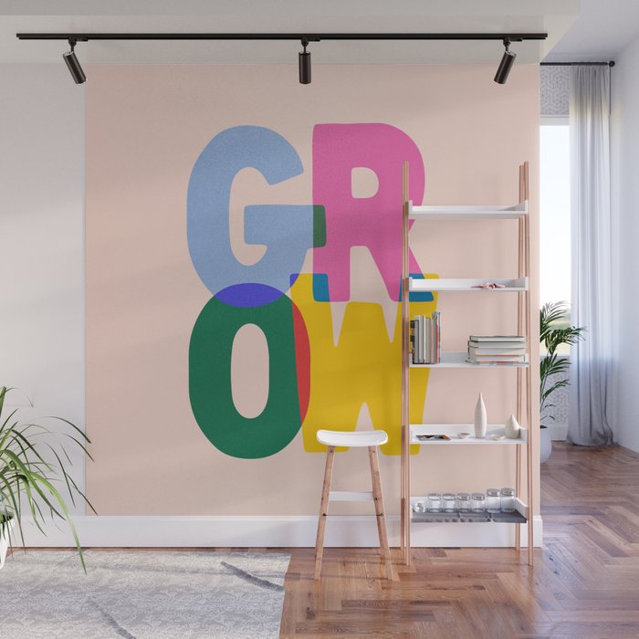 Grow: Peach Edition Wall Mural Gallery Image 1