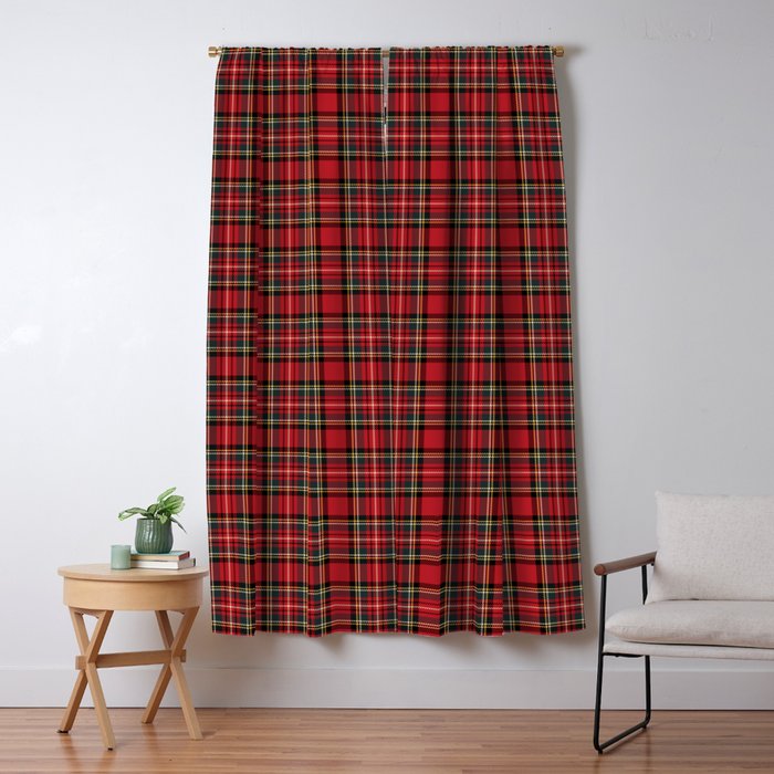 RED TARTAN â Royal Stewart inspired | Collection : Plaid âs not dead â Classic Punk Prints Window Curtain Gallery Image 5