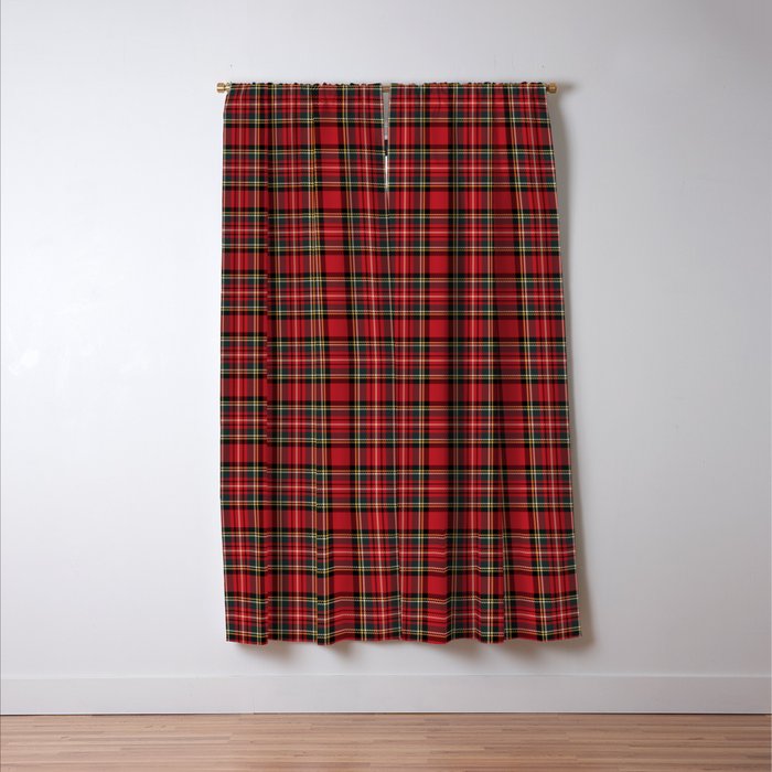 RED TARTAN â Royal Stewart inspired | Collection : Plaid âs not dead â Classic Punk Prints Window Curtain Gallery Image 3