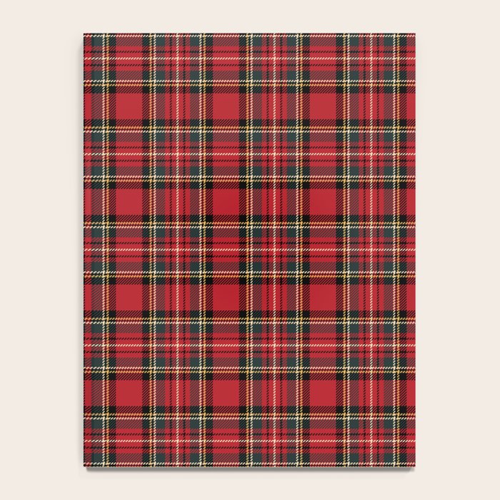 RED TARTAN â Royal Stewart inspired | Collection : Plaid âs not dead â Classic Punk Prints Notebook Gallery Image 4