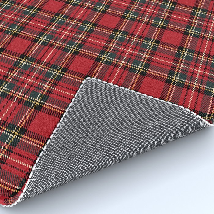 RED TARTAN â Royal Stewart inspired | Collection : Plaid âs not dead â Classic Punk Prints Rug Gallery Image 4